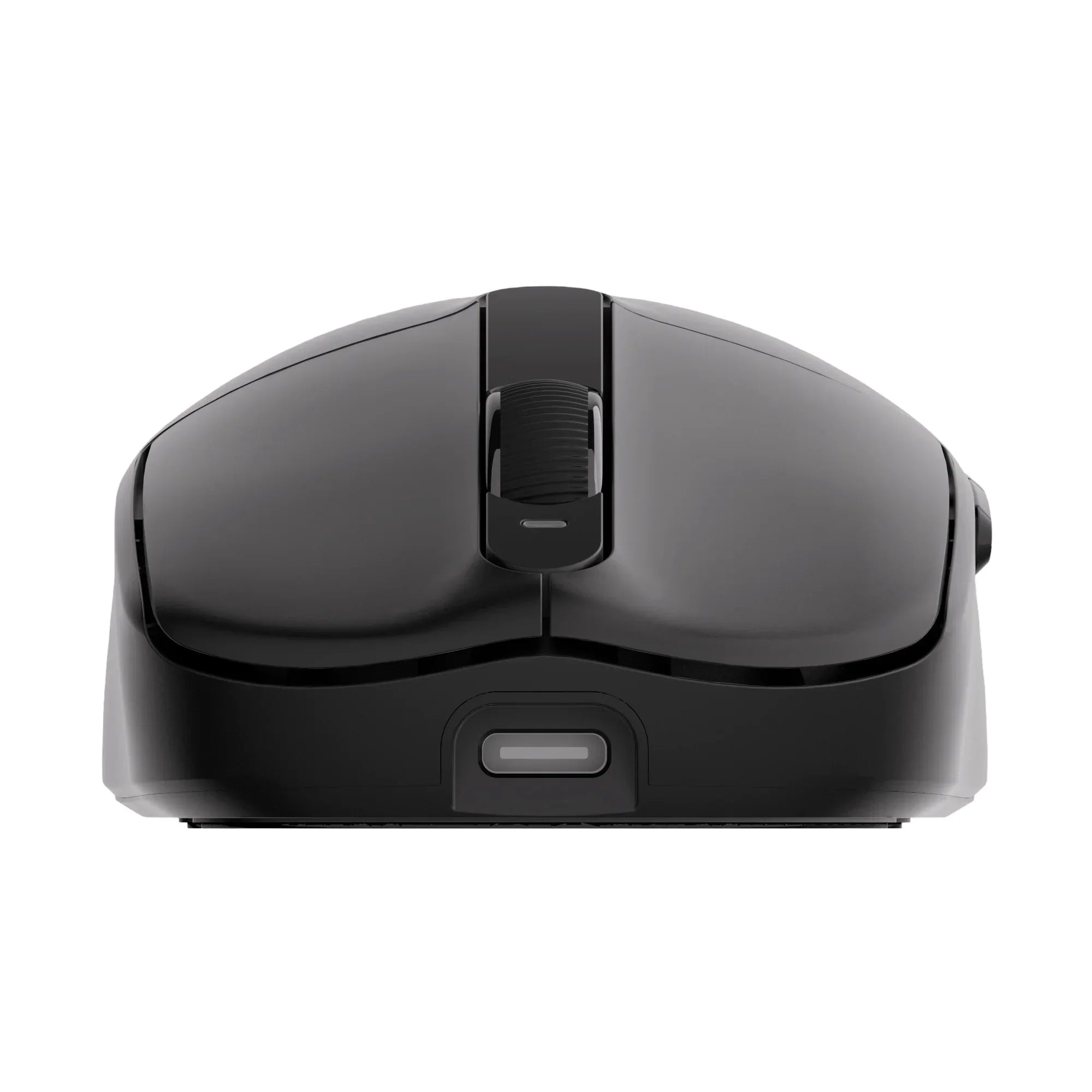 Czarna mysz komputerowa z ładowarką USB-C, idealna do home office i desk setupu