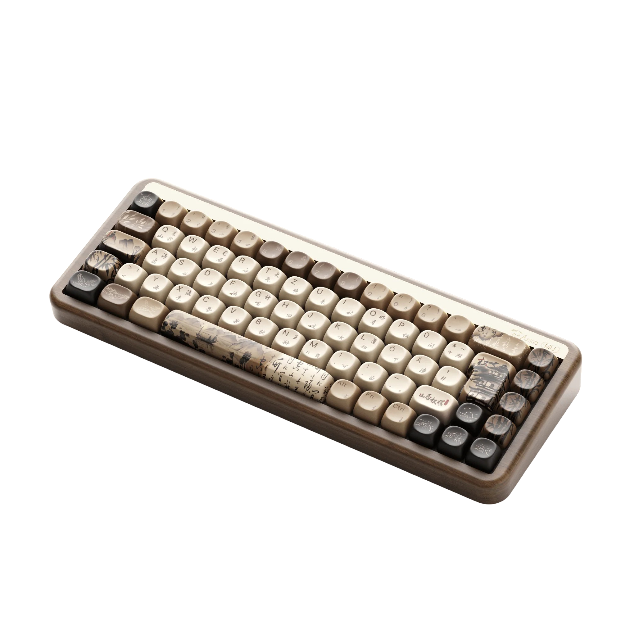 Akko - MU01 Mountain Seclusion Wooden Mechanical Keyboard - Drewniana Klawiatura Mechaniczna