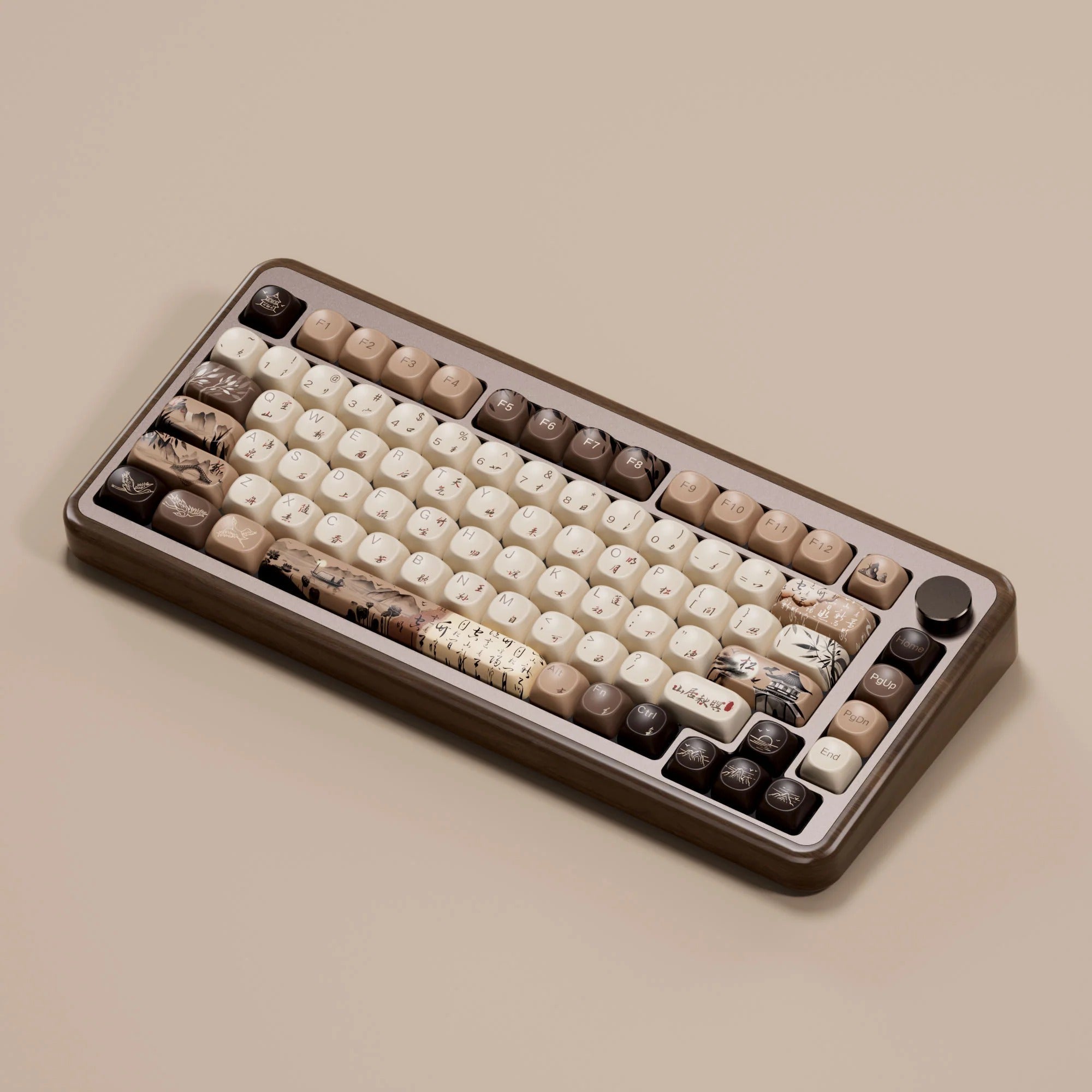 Akko - MU02 Mountain Seclusion Wooden Mechanical Keyboard - Drewniana Klawiatura Mechaniczna