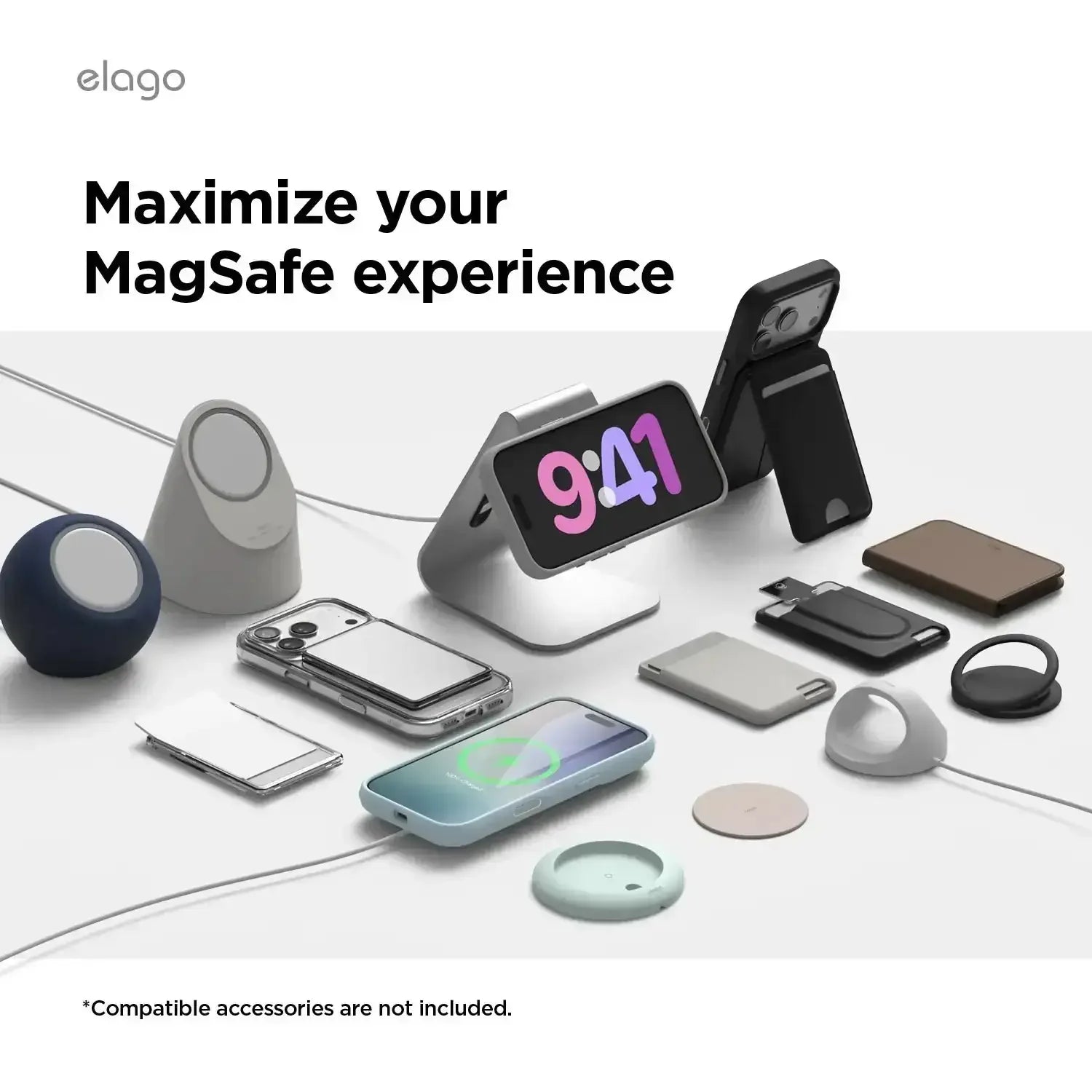 Elago – Cassette Tape 2 Monthly MagSafe do iPhone 17 / Pro / Pro Max / Air - Przezroczyste Etui do iPhone Kaseta
