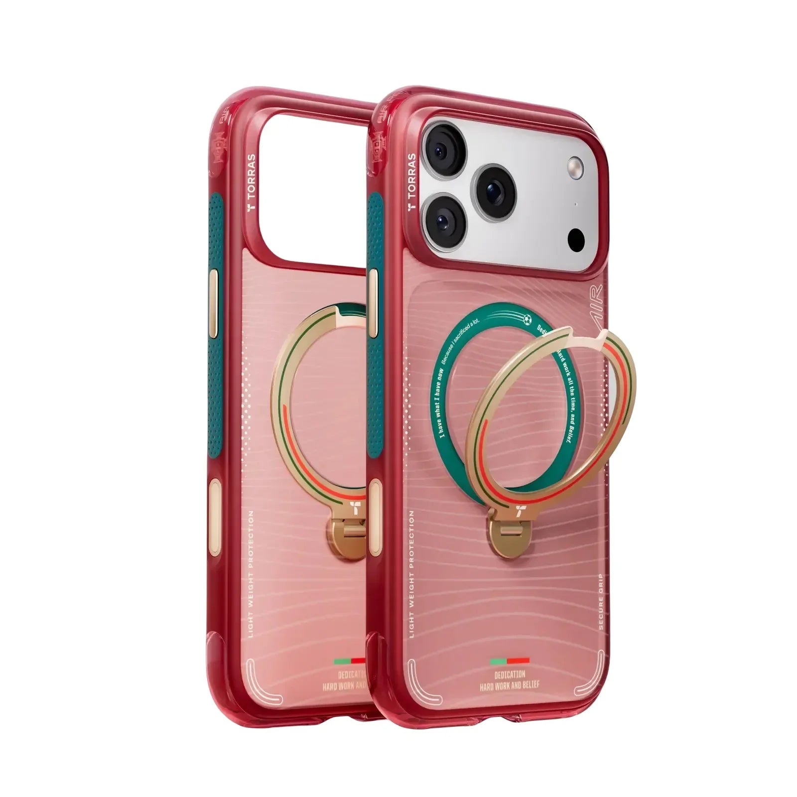 Czerwony etui Torras z uchwytem do telefonu, ochrona i styl dla Twojego smartfona