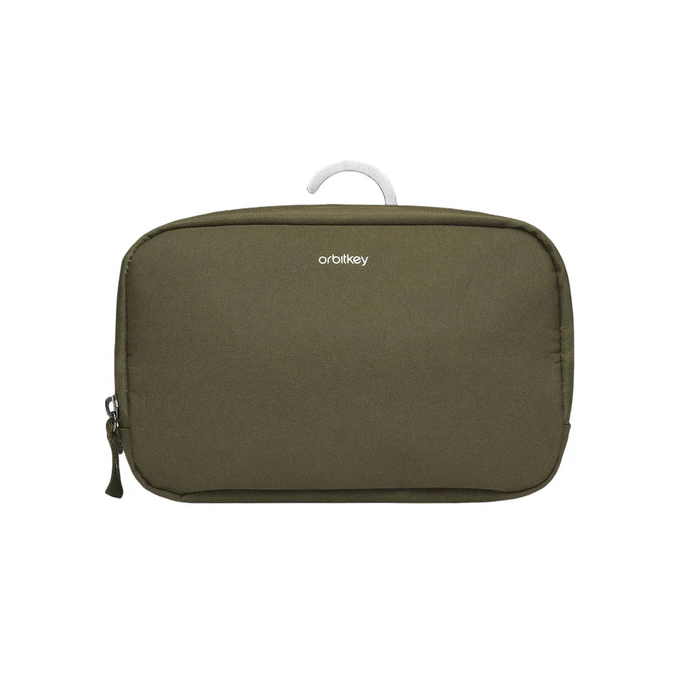 Zielona torba na akcesoria biurowe Orbitkey, idealna do organizacji desk setupu i home office