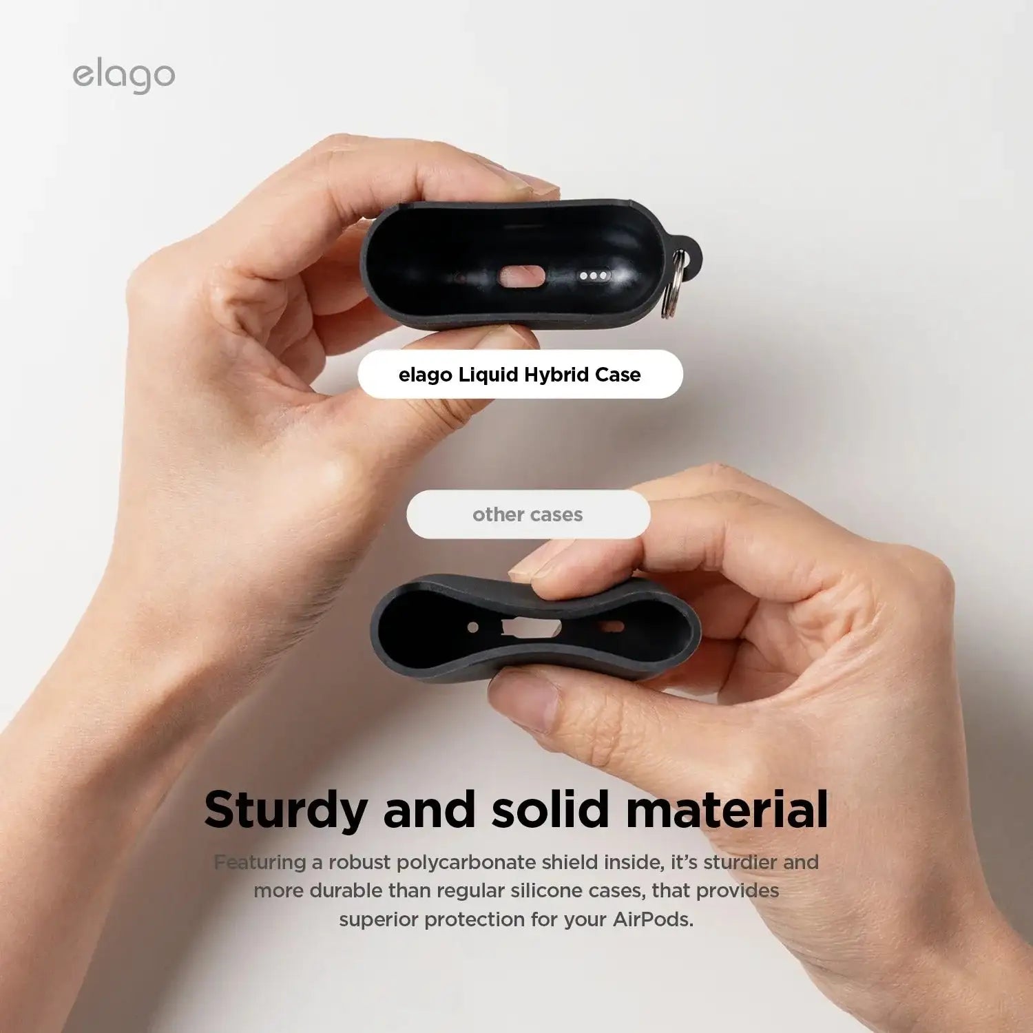 Elago - Liquid Hybrid Hang Case for AirPods 4 - Silikonowe Etui na AirPods 4