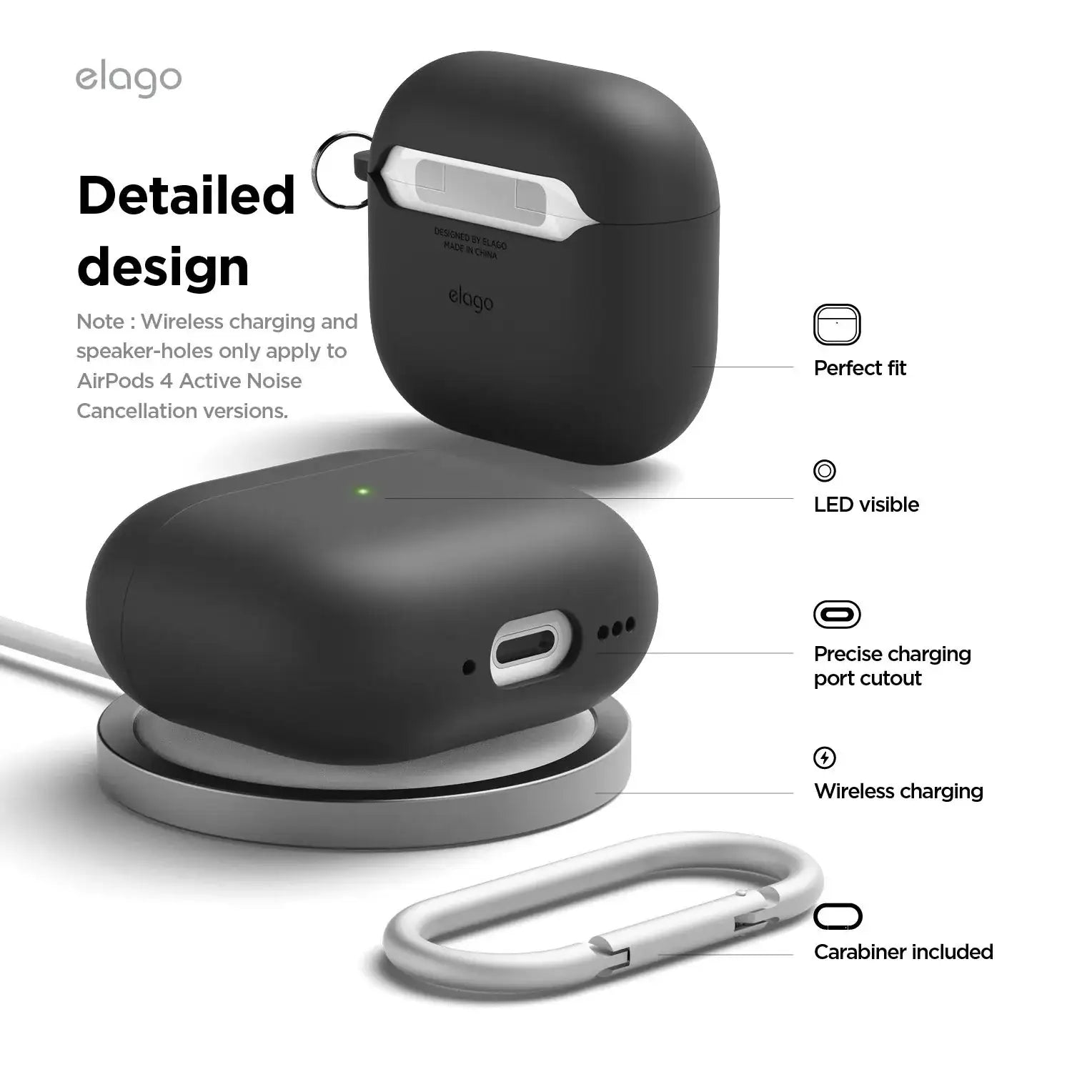 Elago - Liquid Hybrid Hang Case for AirPods 4 - Silikonowe Etui na AirPods 4