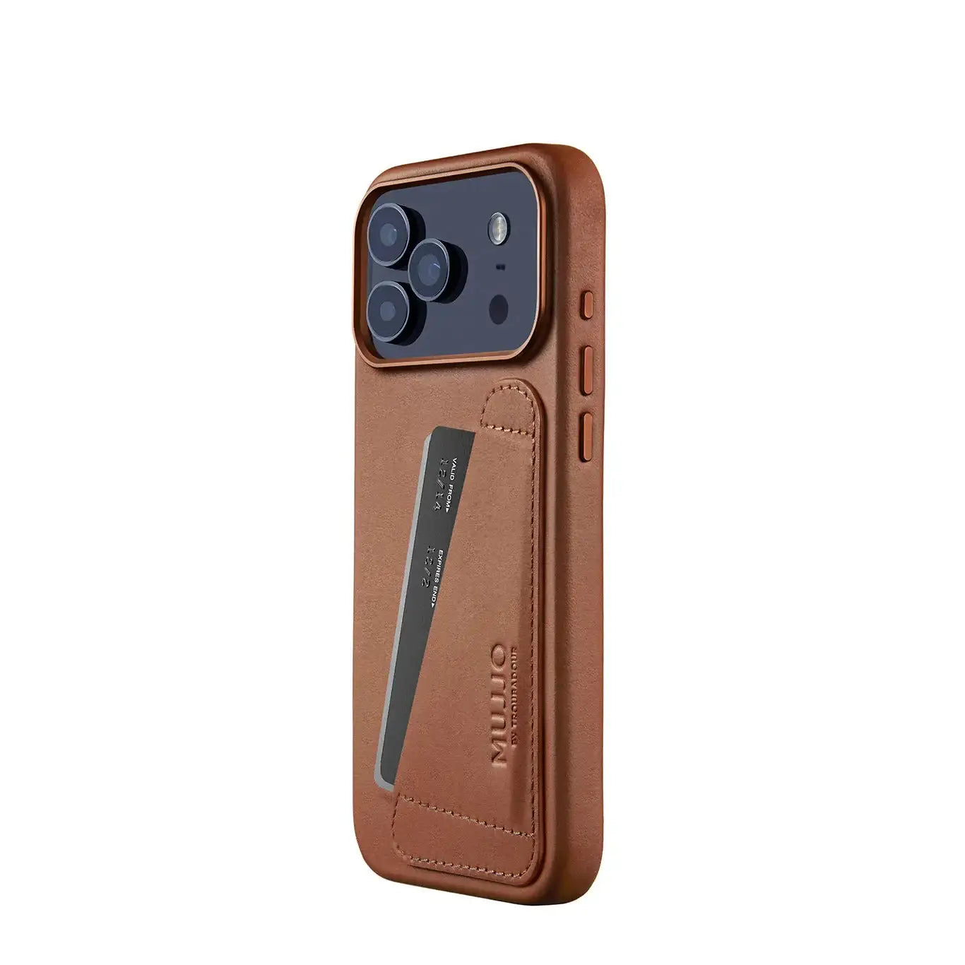 Mujjo - Wallet Leather Case for iPhone 17 Pro / Pro Max - Etui Portfel do iPhone
