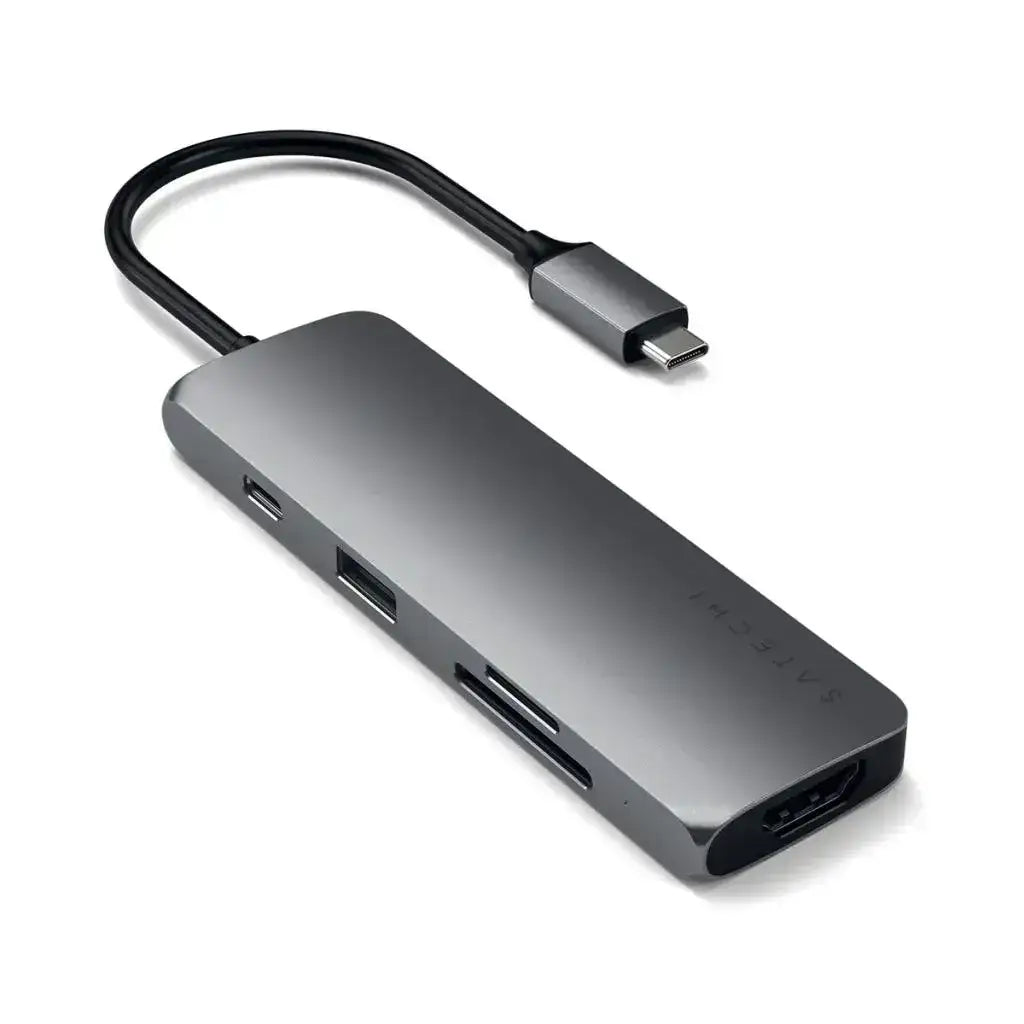 Satechi - USB-C Multiport Pro Adapter with Multiple Connectivity and 4K HDMI - Hub USB-C z HDMI