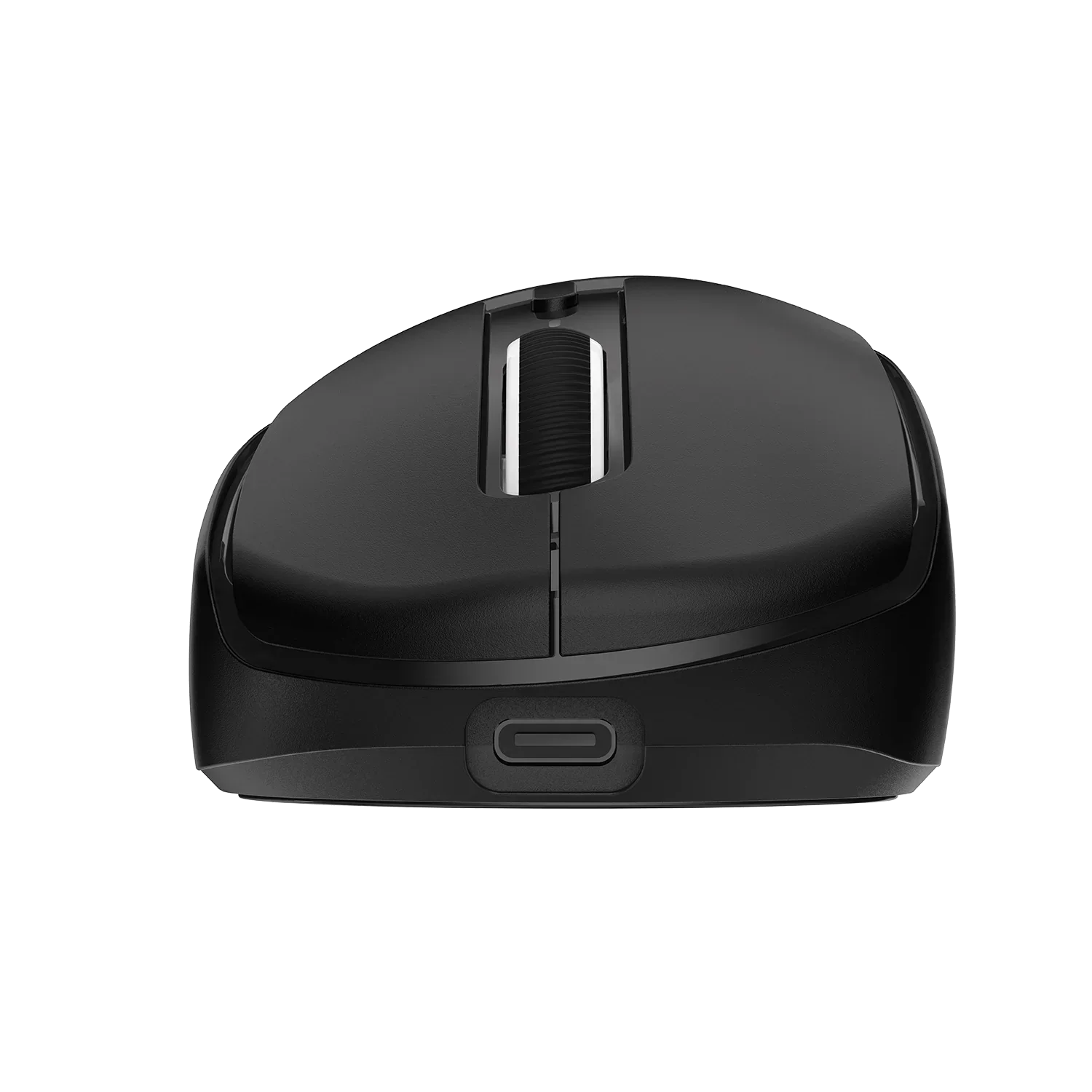Czarna bezprzewodowa mysz komputerowa z USB-C, idealna do home office i desk setupu