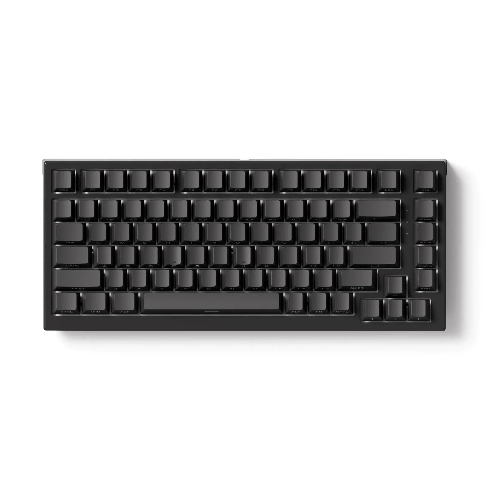 Czarna klawiatura mechaniczna z pełnym układem klawiszy, idealna do home office i personalizacji