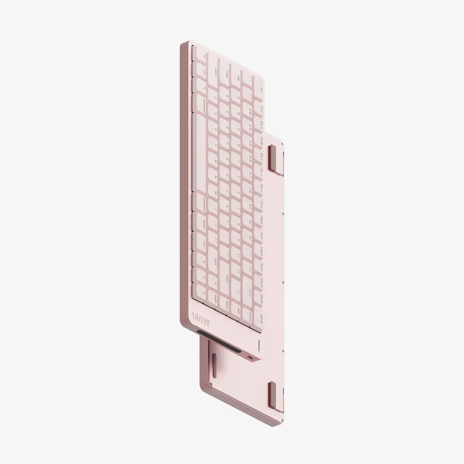 Różowa klawiatura mechaniczna z personalizowanymi keycapami dla komfortowego Home Office