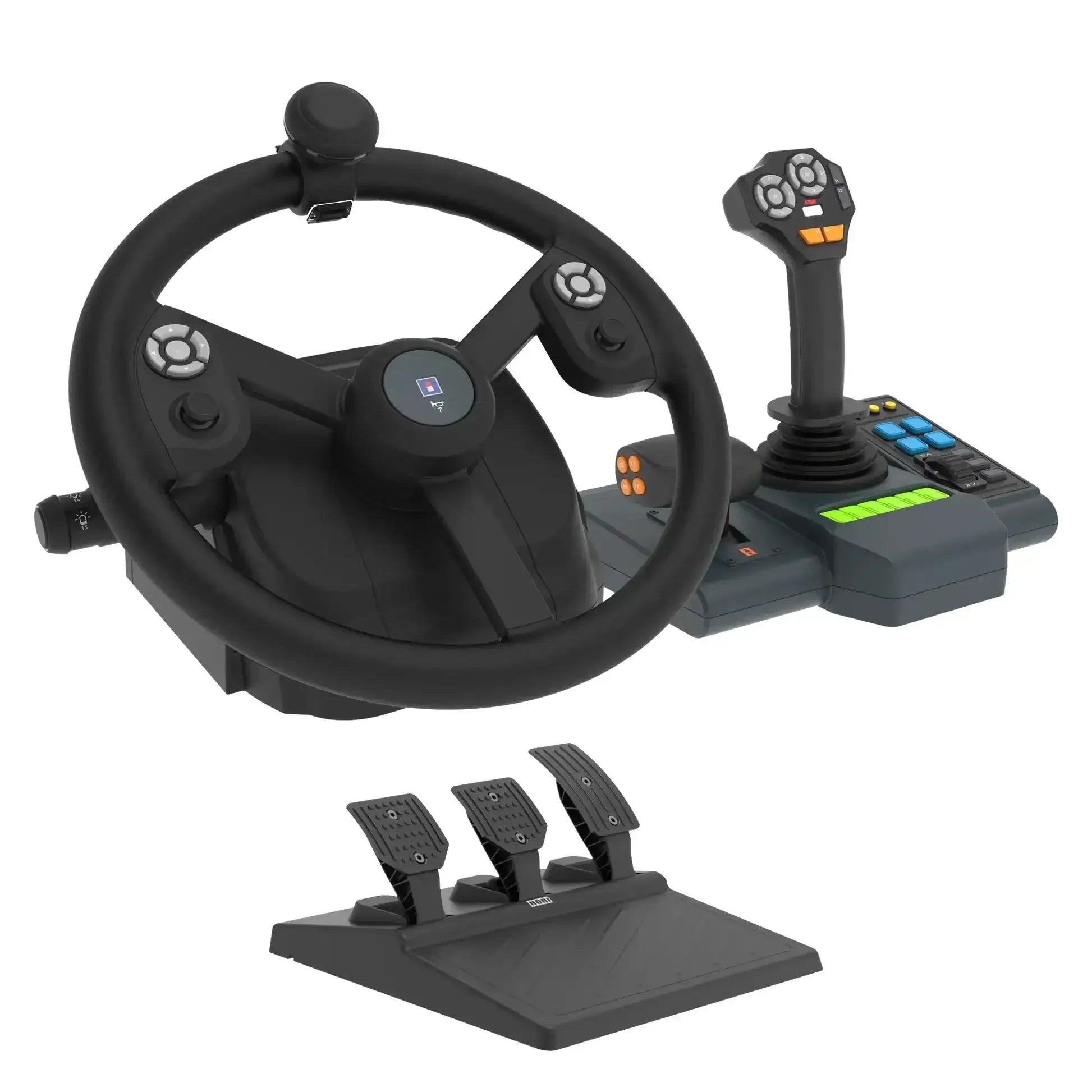HORI - Farming Vehicle Control System for Windows 11/10 - Kierownica z Pedałami i Panel Sterujący
