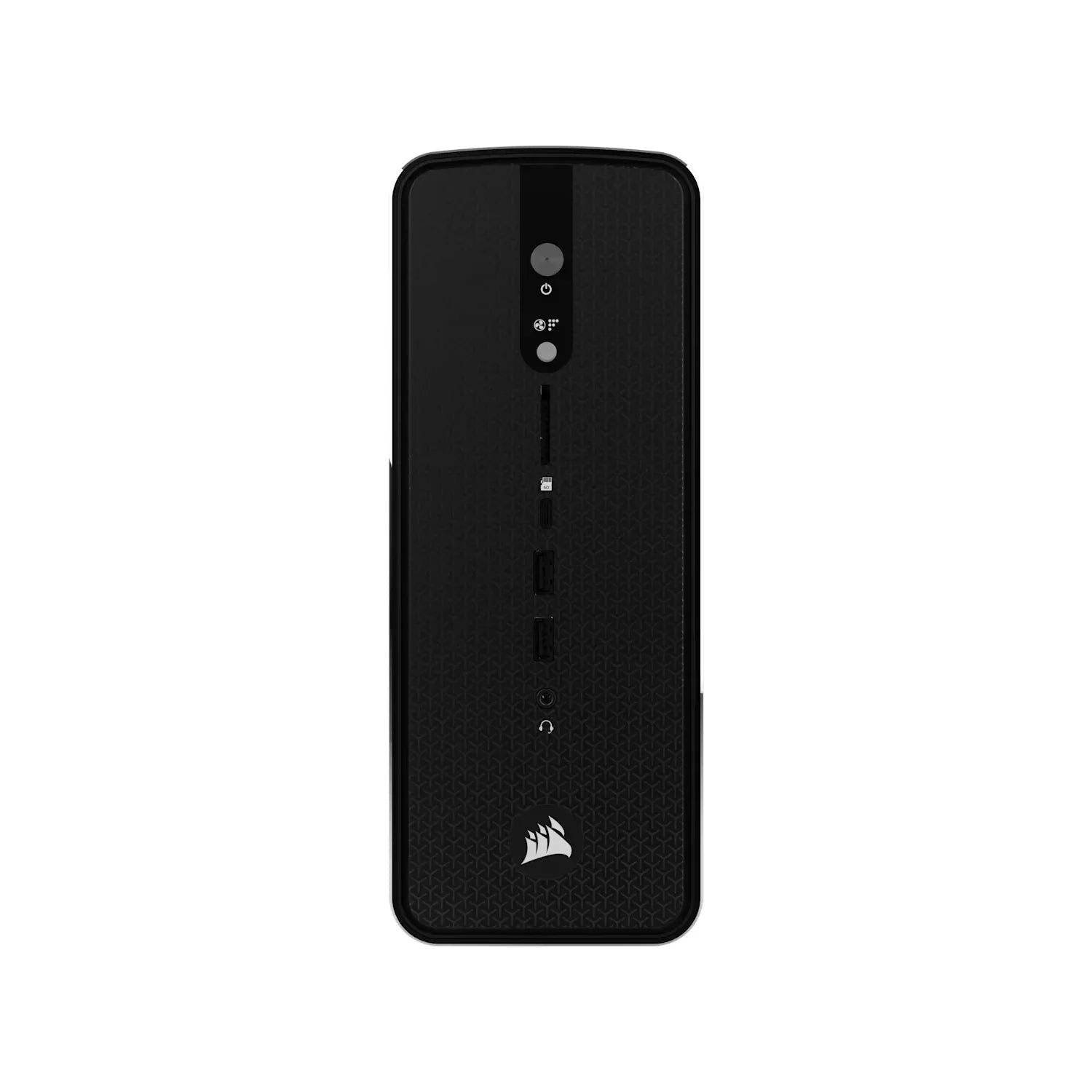 Czarny stojak USB z portami i przyciskami, idealny do home office i desk setupu