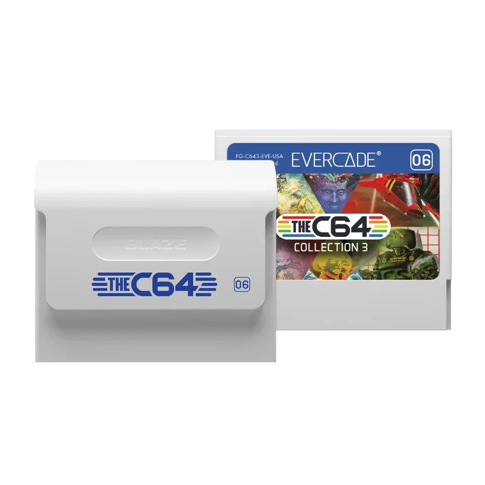 The C64 Collection 3 – kasetka Evercade z grami retro, biała obudowa, numer 06