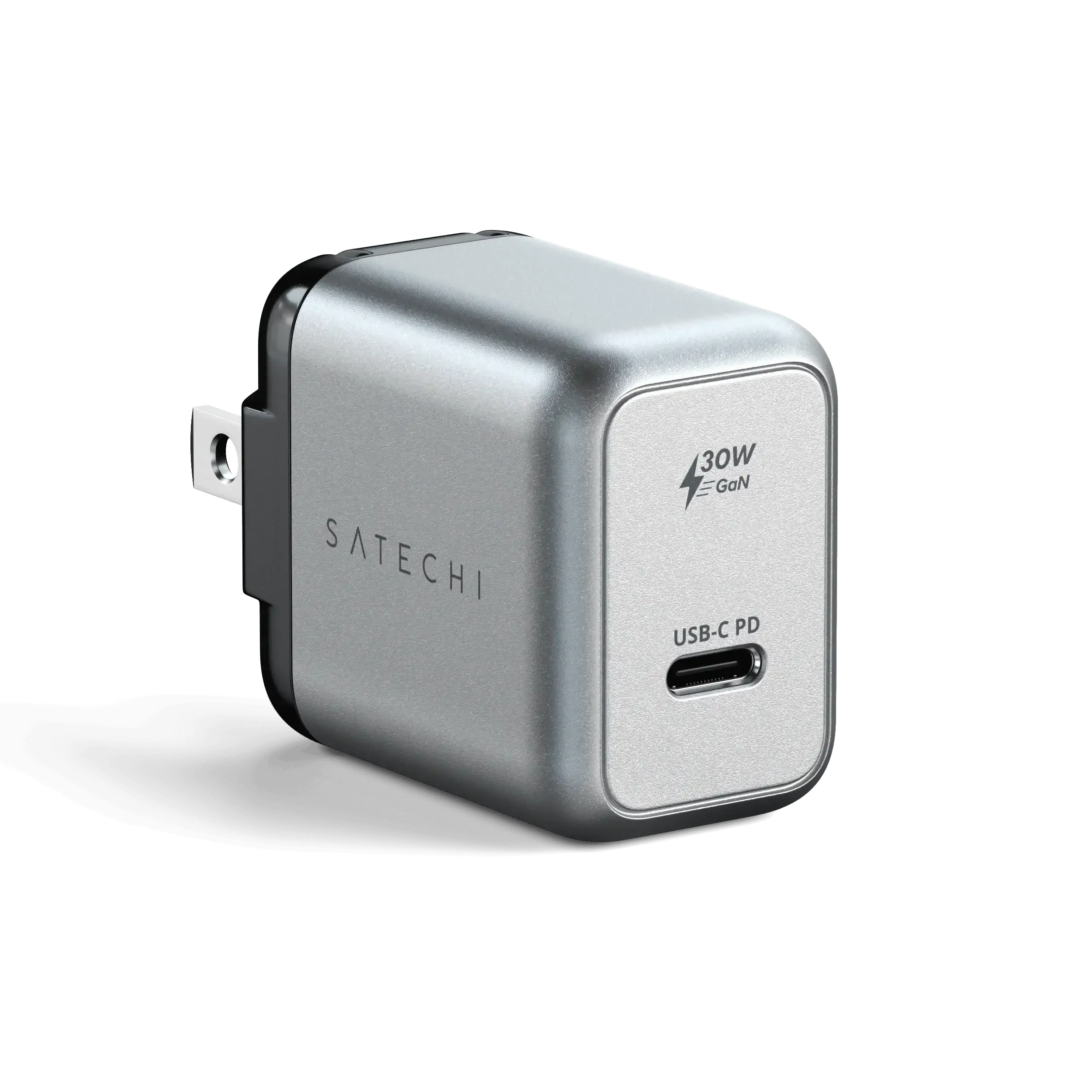 Ładowarka ścienna Satechi 30W USB-C PD GaN, kompaktowa i nowoczesna, do biura i domu