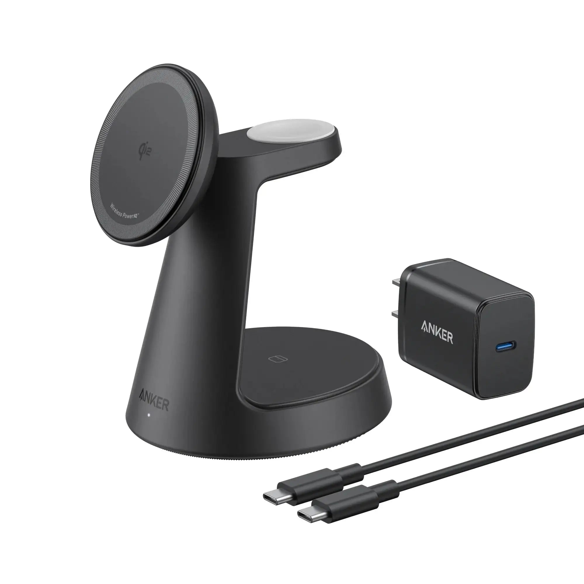 Anker - MagGo Wireless Charging Station (3-in-1, Dock Stand)