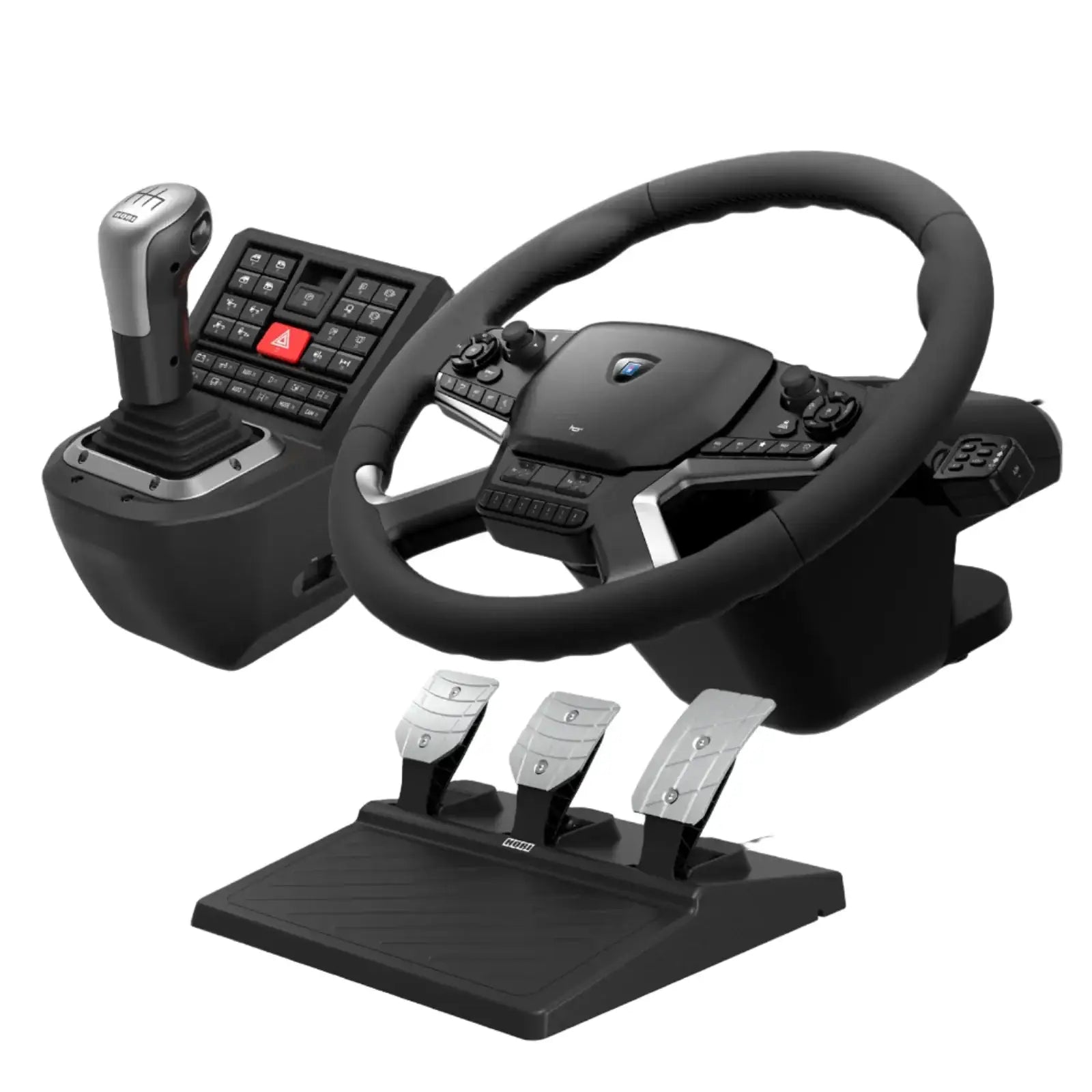 HORI - Force Feedback Truck Control System for Windows 11/10 - Kierownica z Pedałami i Drążkiem Zmiany Biegów
