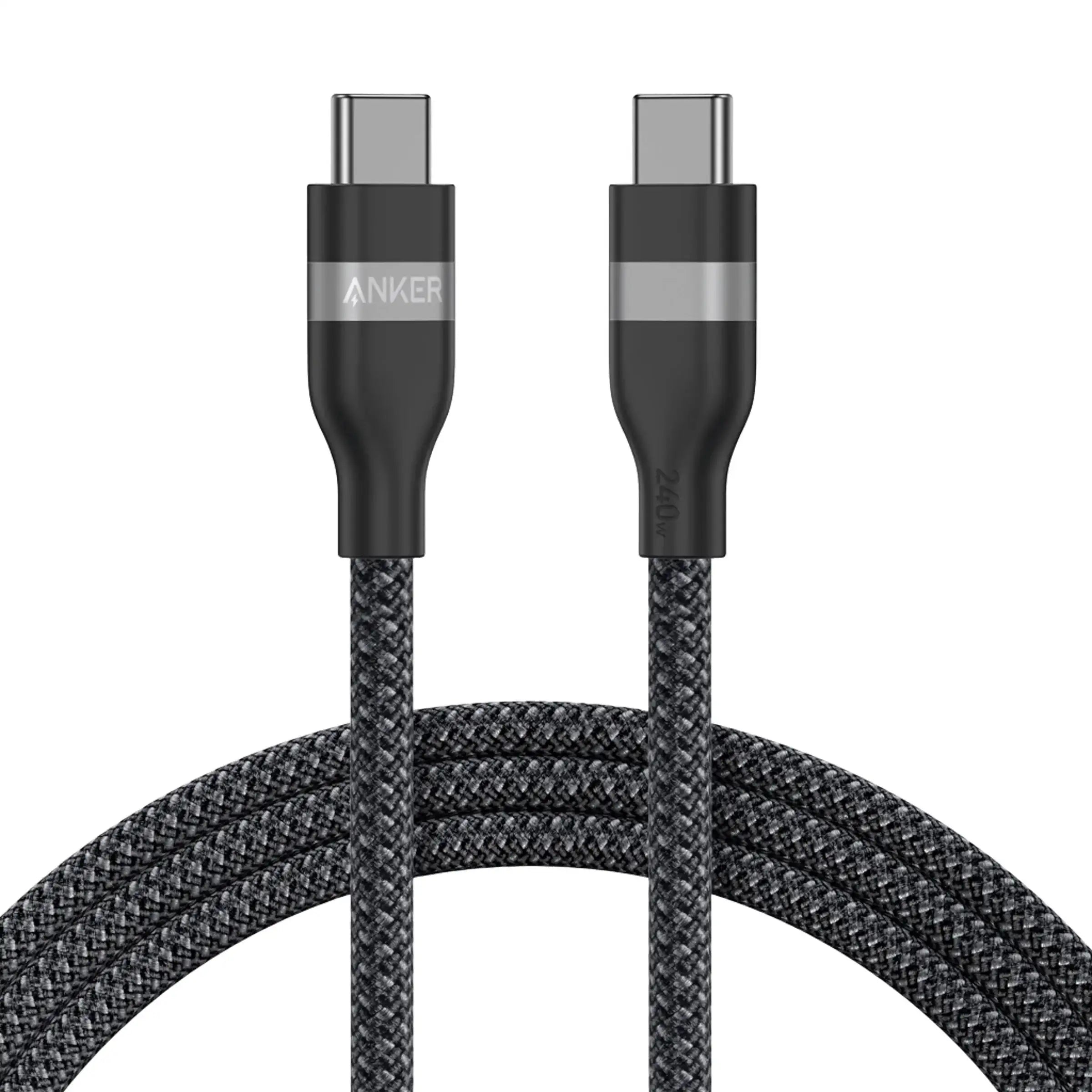 Anker - USB-C to USB-C Cable (240W, Upcycled-Braided) - Kabel USB-C