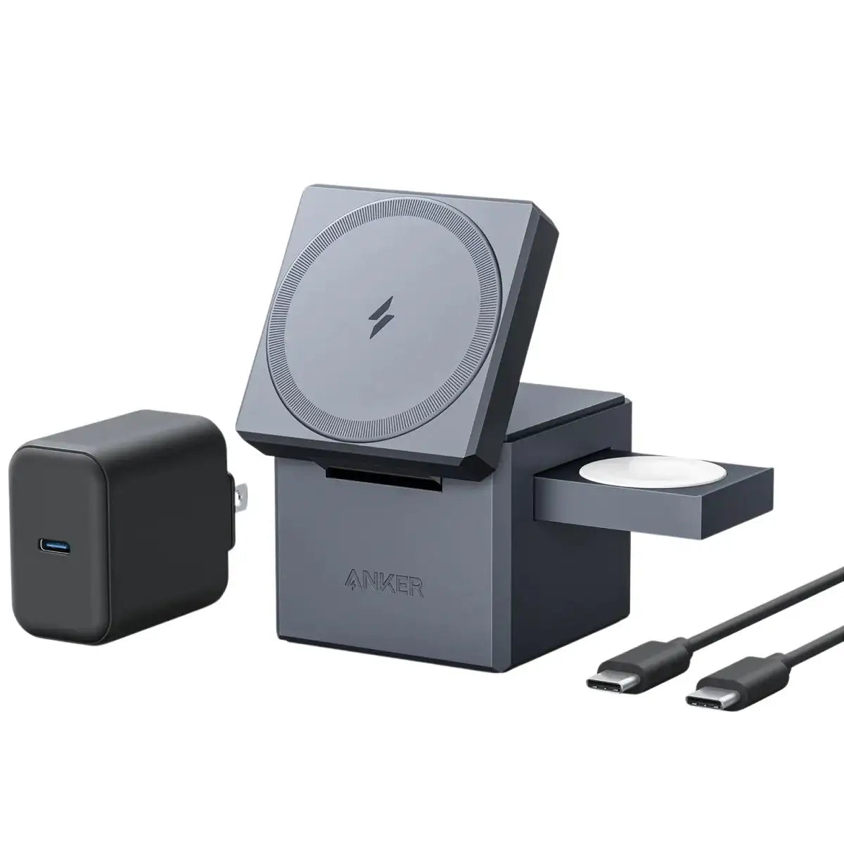 Anker - 3-in-1 Cube with MagSafe Charger - Ładowarka z MagSafe