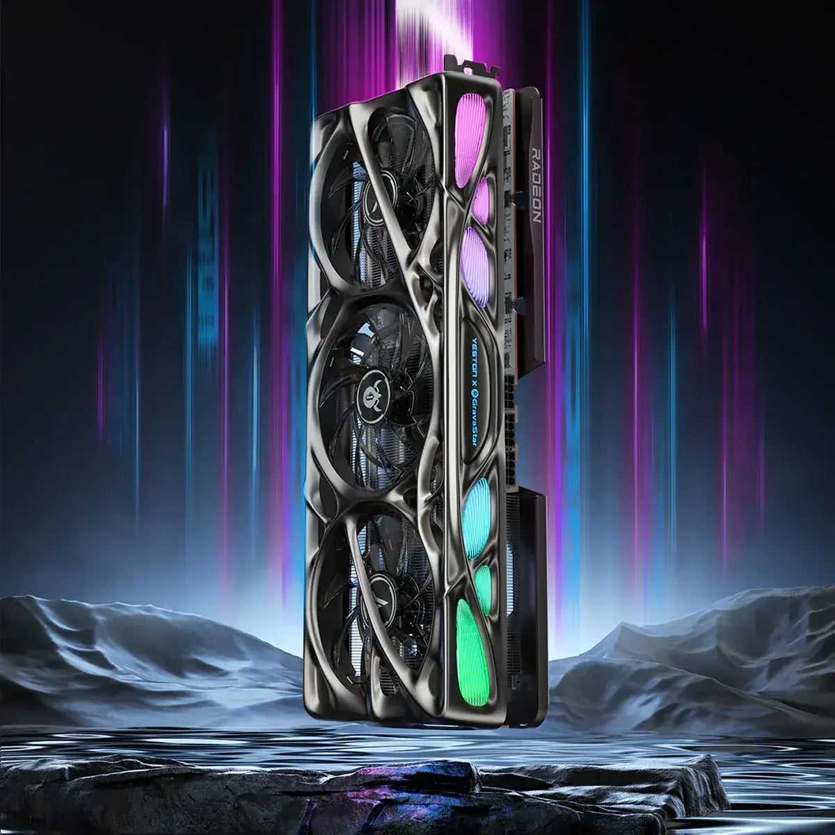 GravaStar x Yeston - AMD RADEON RX 9070 XT 16G GDDR6 Mercury Nova OC - Karta Graficzna