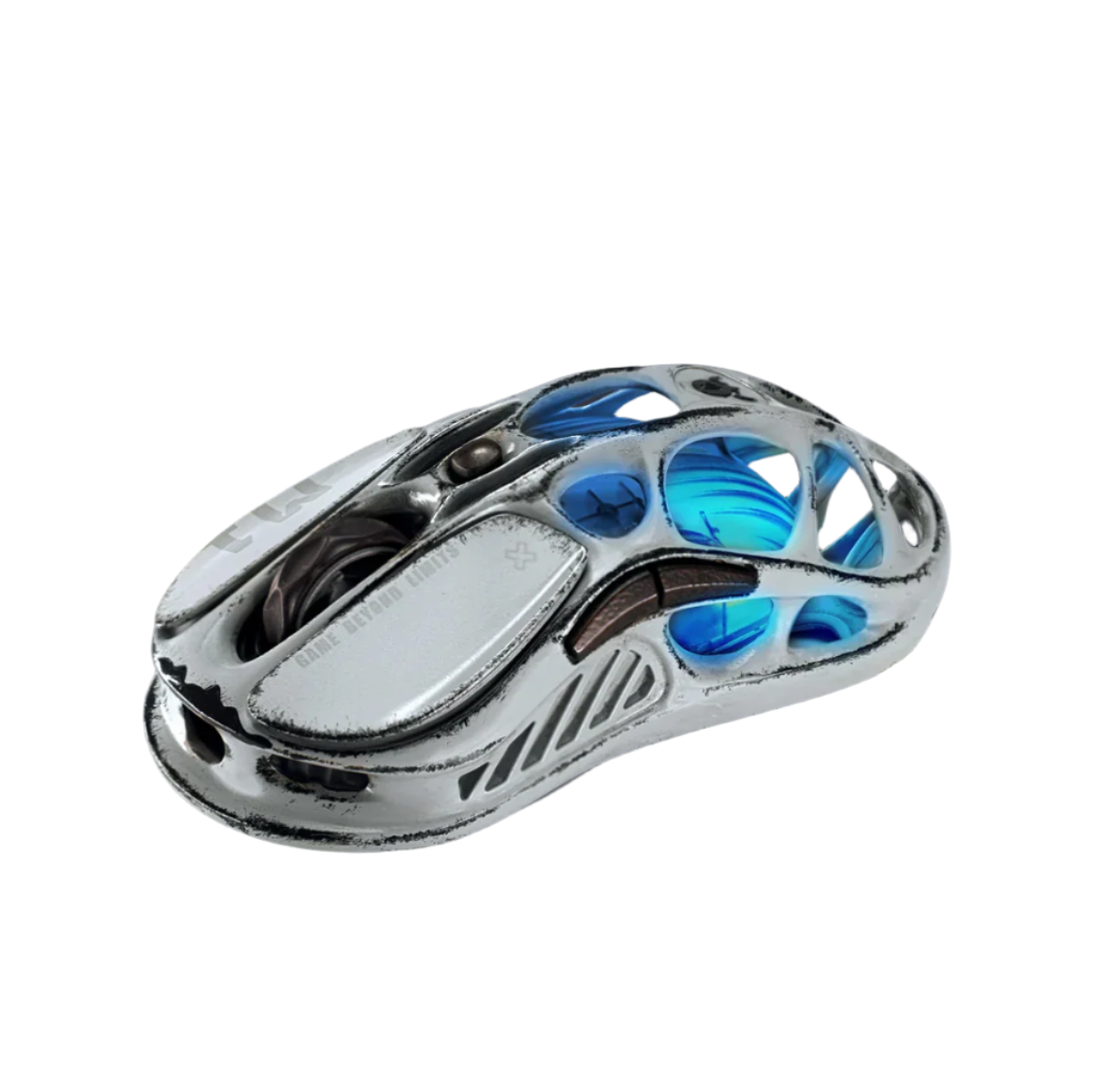 GravaStar - Mercury M1 Pro Battle Worn Edition-Silver Mist Wireless Gaming Mouse - Bezprzewodowa Myszka Gamingowa