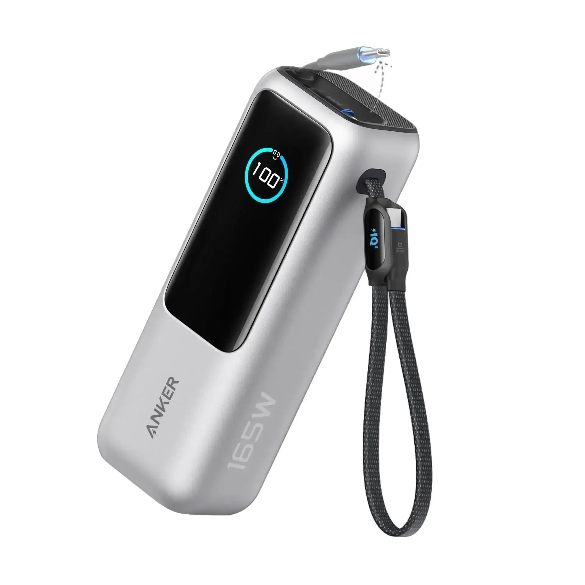 Anker - Laptop Power Bank (25K, 165W, Built-In and Retractable Cables) - Powerbank 25000mAh