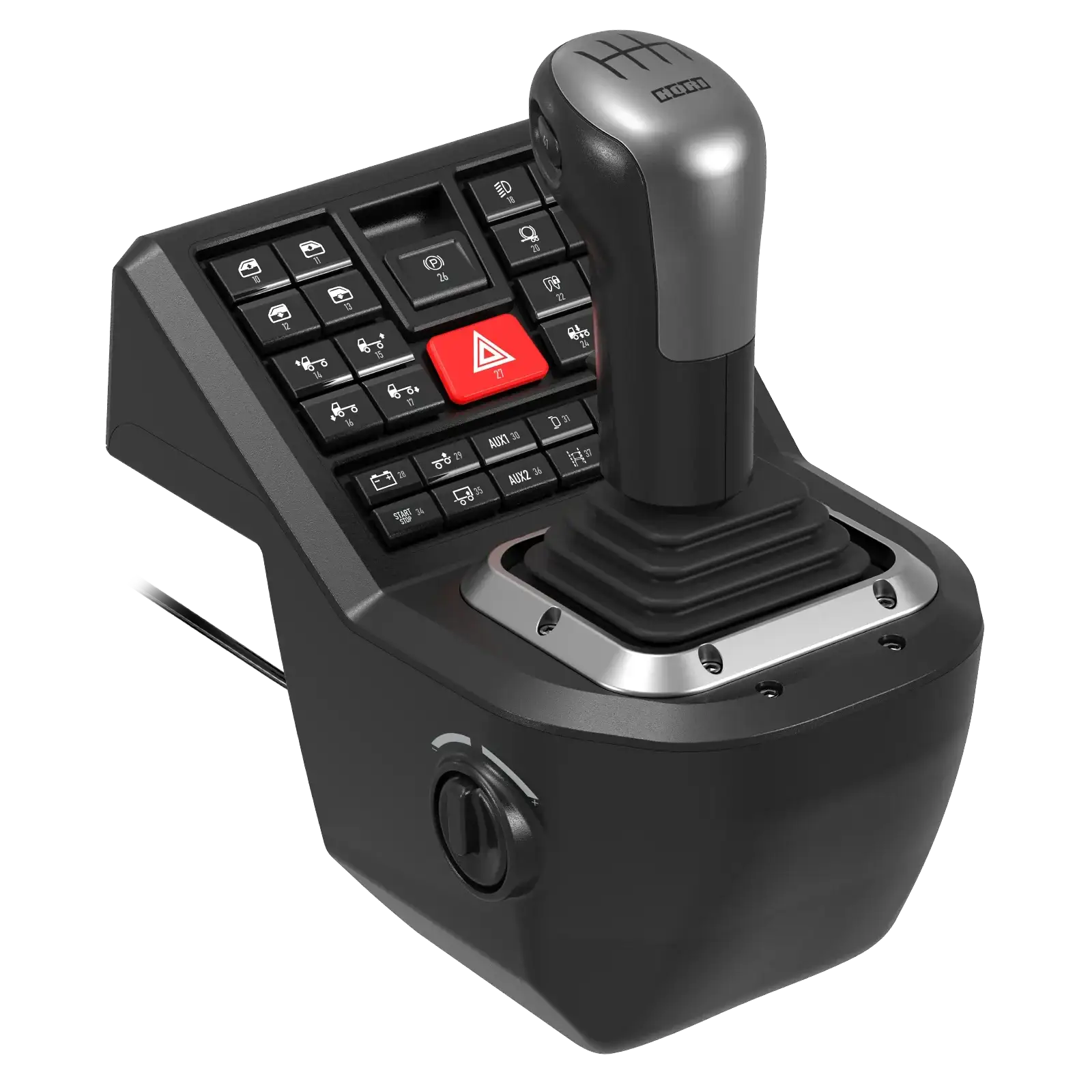 HORI - Force Feedback Truck Control System for Windows 11/10 - Kierownica z Pedałami i Drążkiem Zmiany Biegów