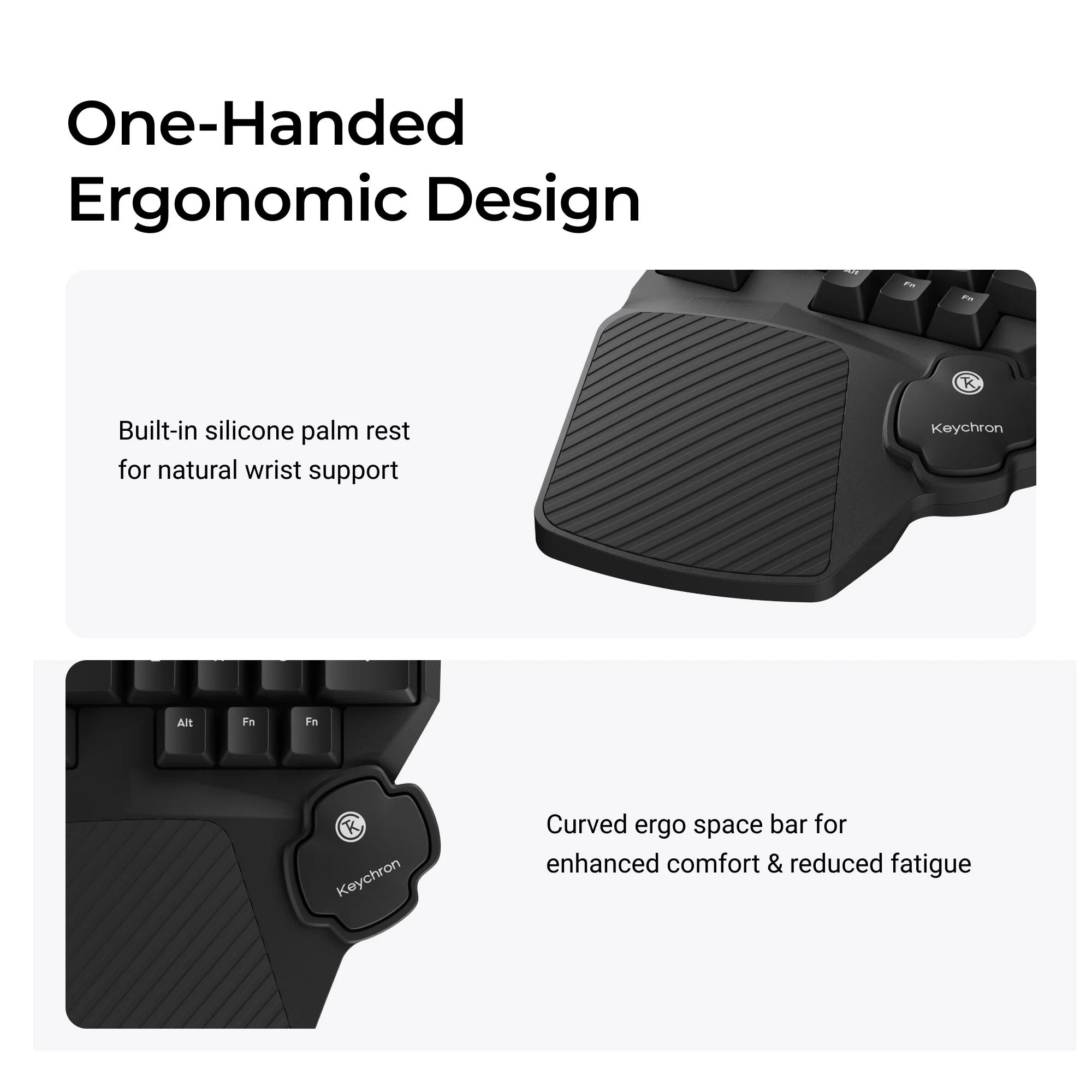 Keychron - C0 HE One Handed Magnetic Switch Gaming Keyboard - Magnetyczna Klawiatura Jednoręczna