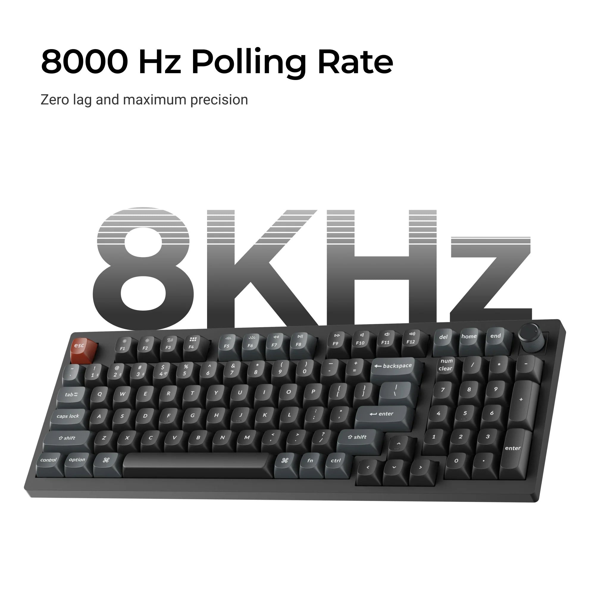 Keychron - V5 Ultra 8K Wireless Custom Mechanical Keyboard - Bezprzewodowa Klawiatura Mechaniczna