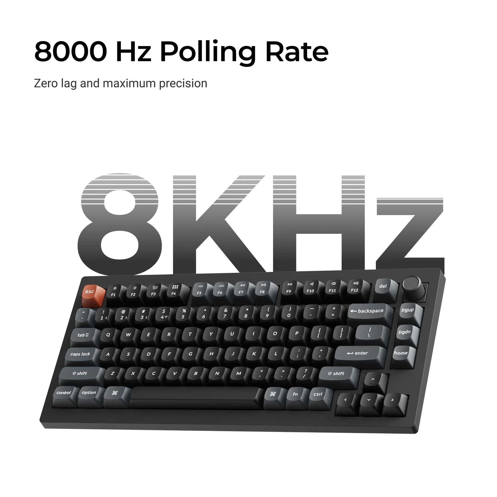 Keychron - V1 Ultra 8K Wireless Custom Mechanical Keyboard - Bezprzewodowa Klawiatura Mechaniczna