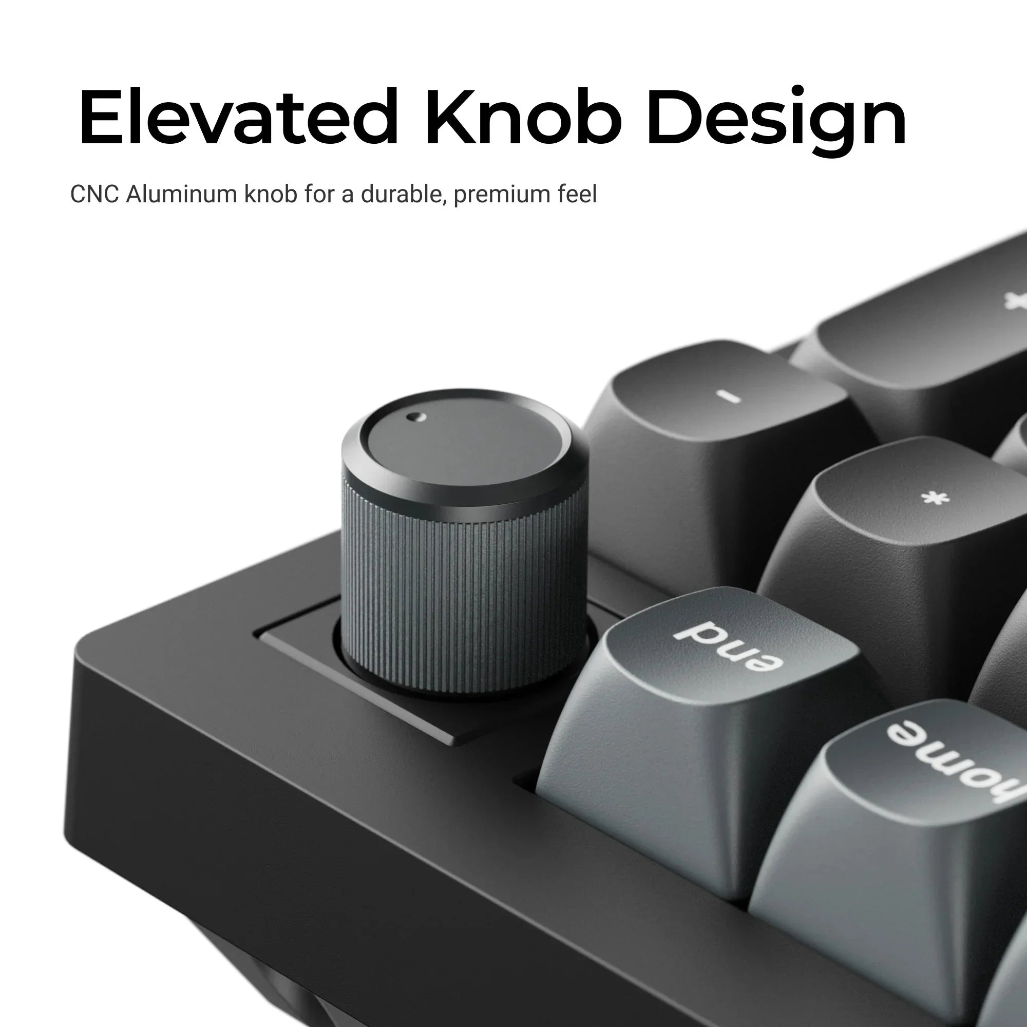 Mechaniczna klawiatura z aluminiowym przyciskiem, idealna do home office i personalizacji desk setupu