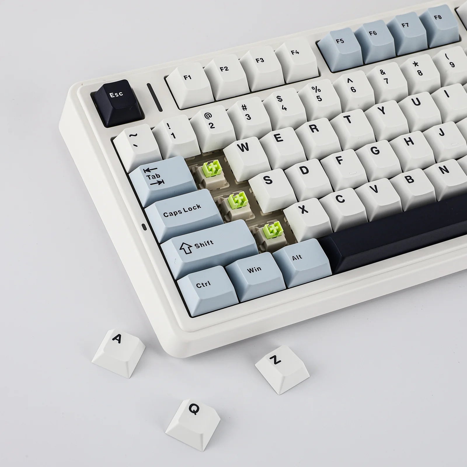 AULA - F75 Wireless Mechanical Keyboard - Bezprzewodowa Klawiatura Mechaniczna - Glacier Blue