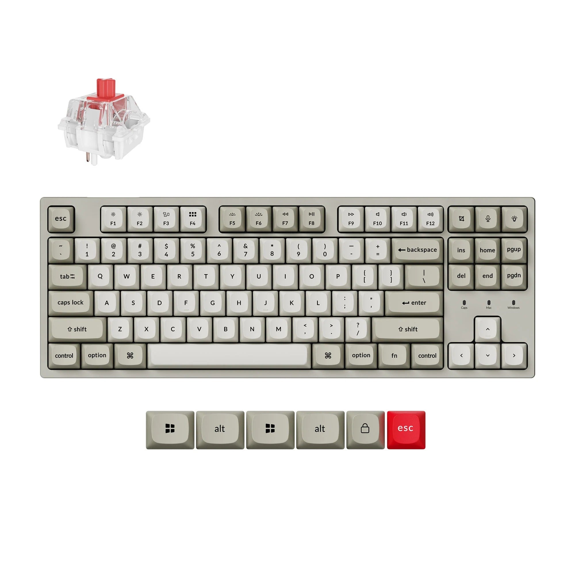 Keychron - C1 Pro 8K QMK Wired Custom Mechanical Keyboard