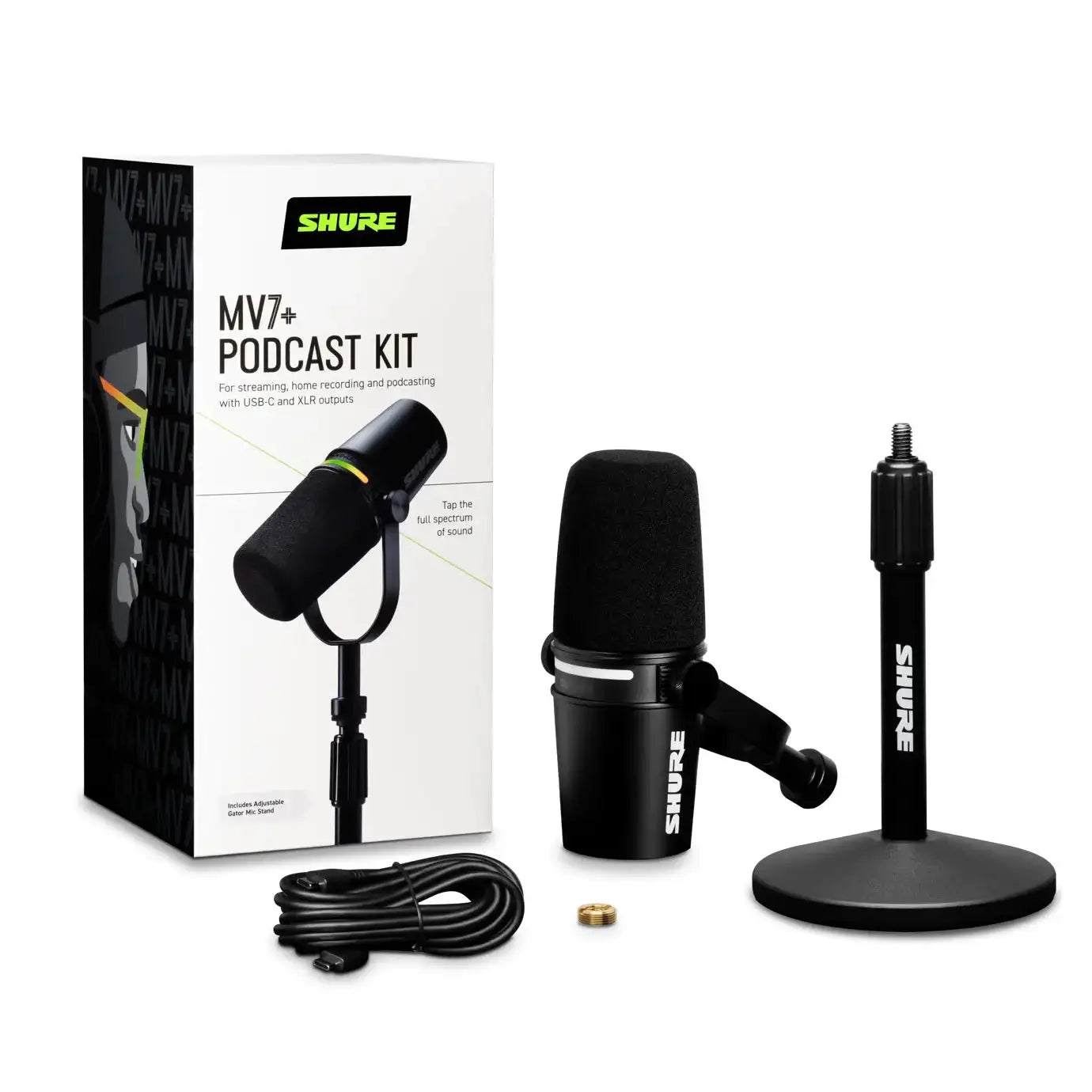 Shure - MV7+ Podcast Microphone - Mikrofon do podcastów
