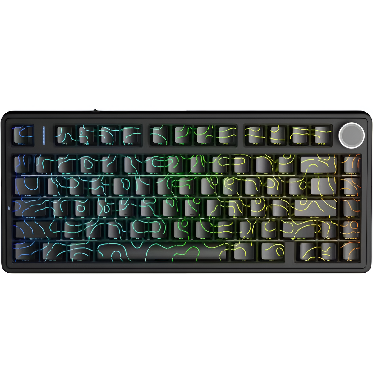 AULA - F75 HE - Magnetic Gaming Keyboard Black Contour - Magnetyczna Klawiatura Gamingowa