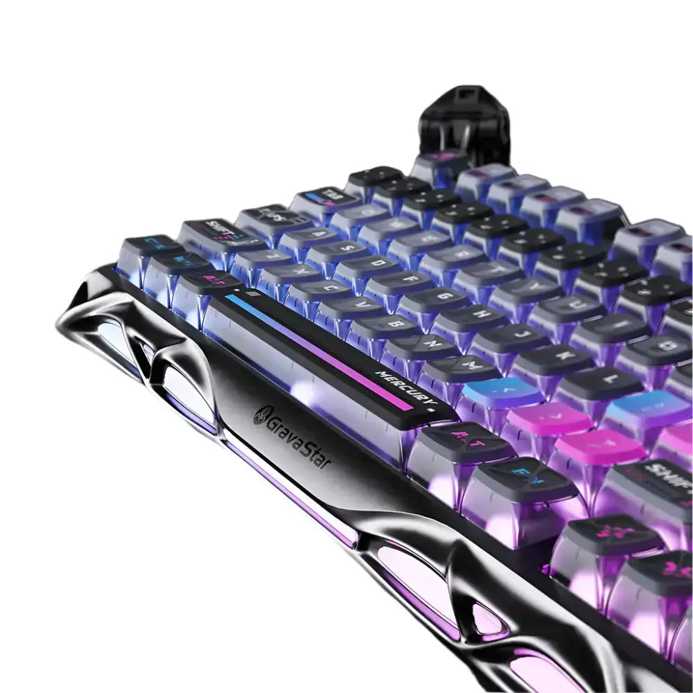 GravaStar - Mercury K1 Pro Special Edition Cyberpunk Wireless Mechanical Keyboard - Bezprzewodowa Klawiatura Mechaniczna