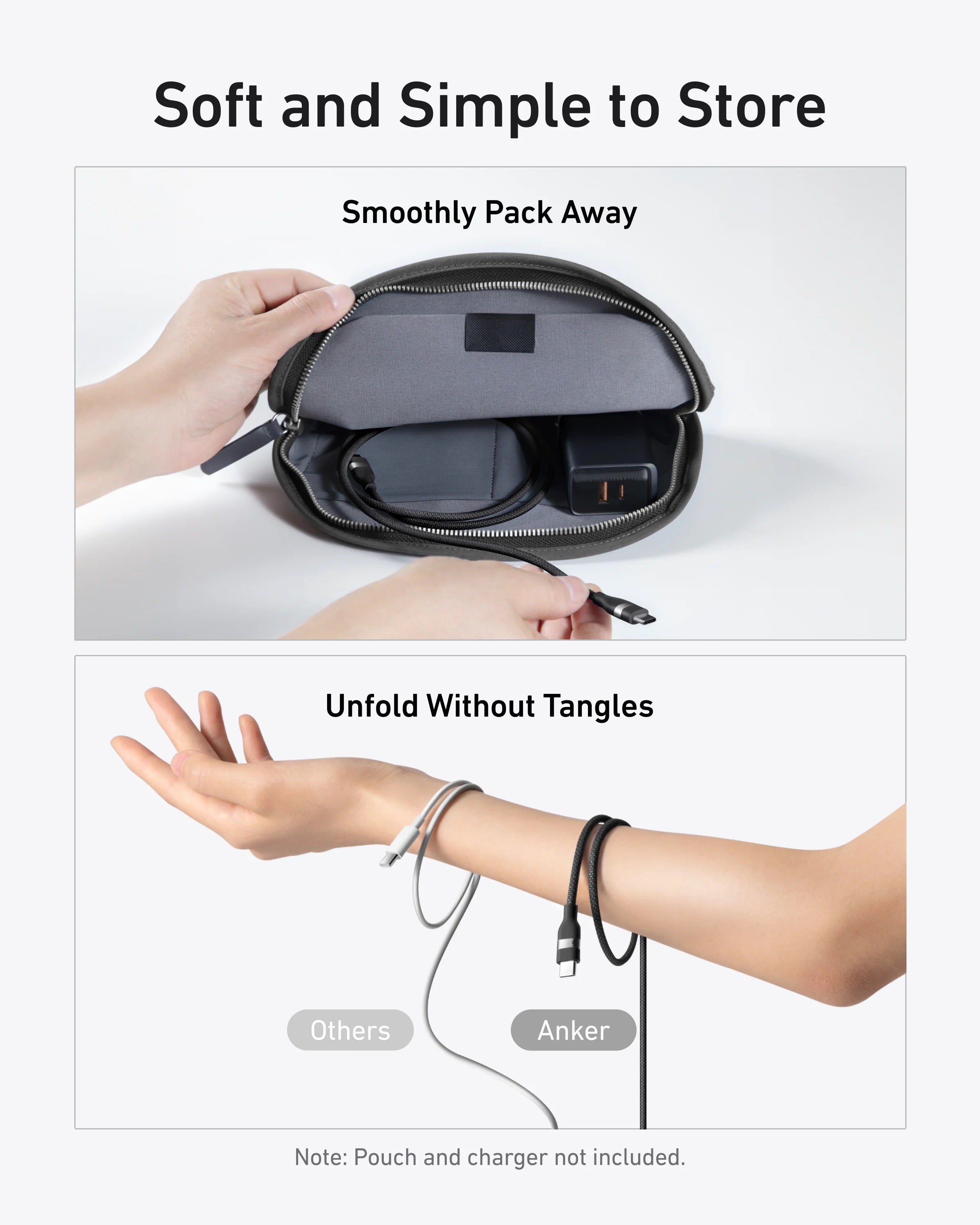 Anker - USB-C to USB-C Cable (240W, Upcycled-Braided) - Kabel USB-C