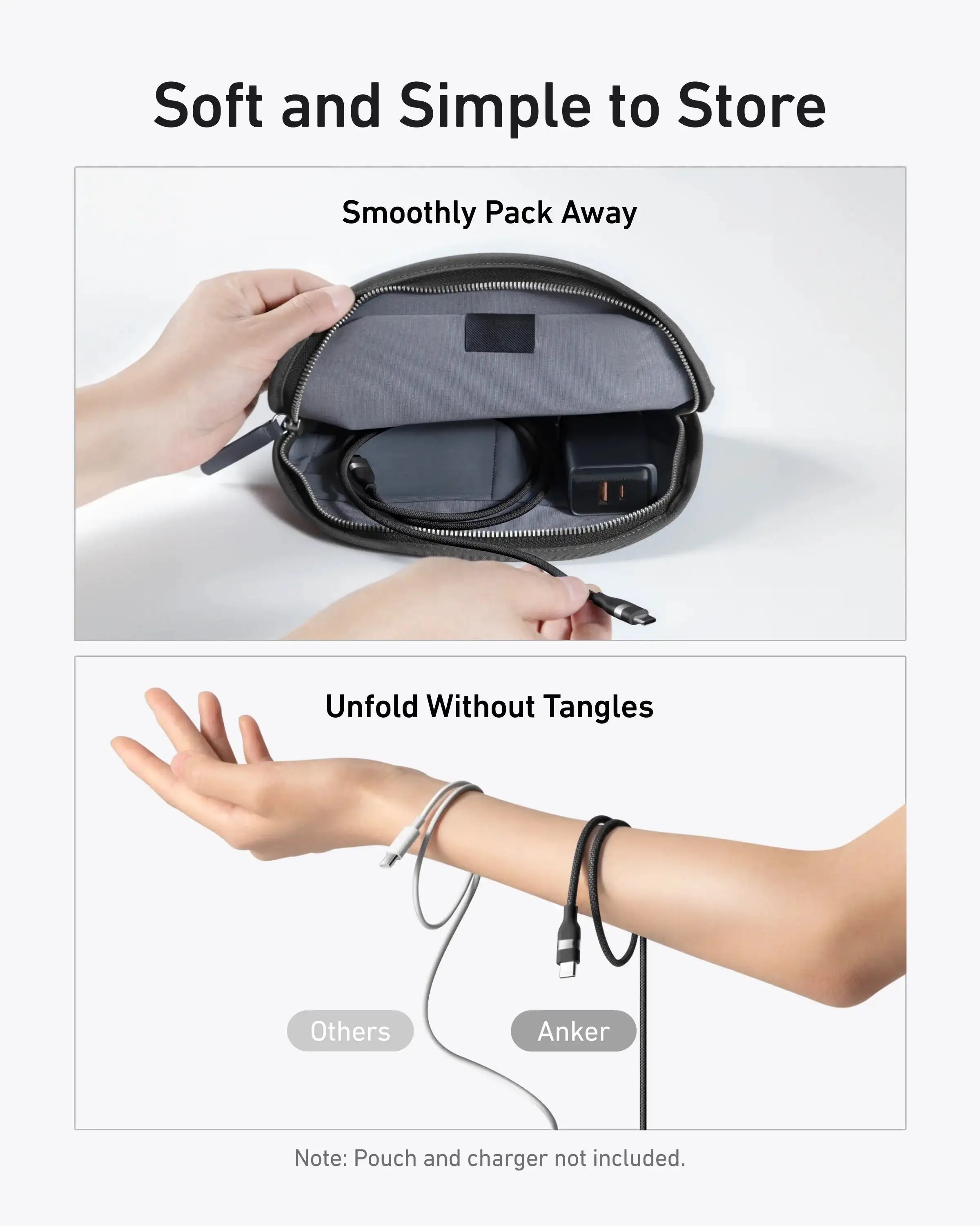 Anker - USB-C to USB-C Cable (240W, Upcycled-Braided) - Kabel USB-C