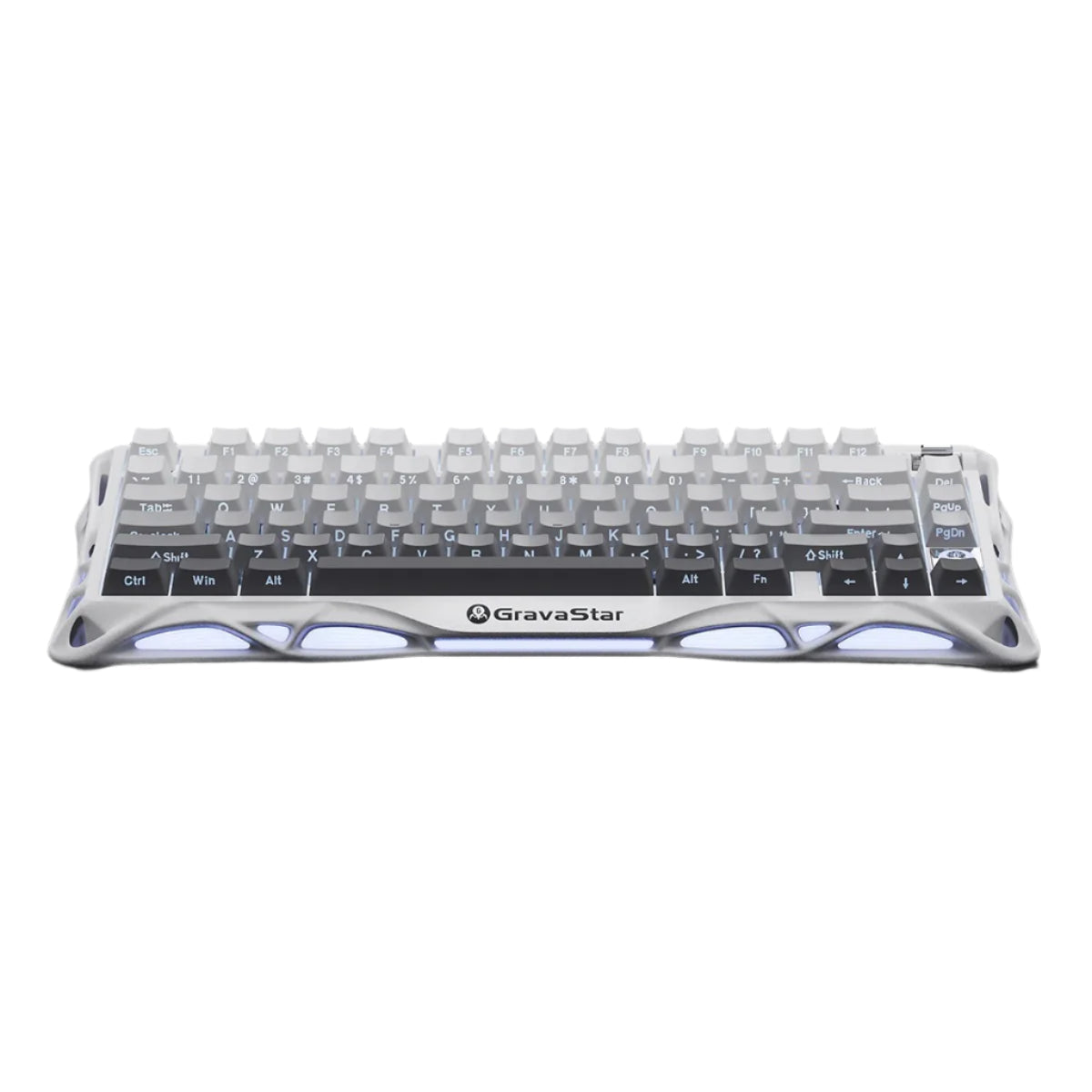 GravaStar - Mercury K1 Gradient White Wireless Mechanical Keyboard - Bezprzewodowa Klawiatura Mechaniczna