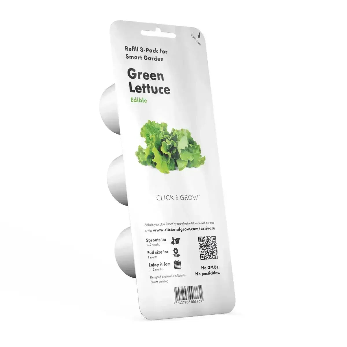 Click & Grow - Smart Garden Refill Green Lettuce - Starter do Uprawy z Nasionami - Sałata Siewna