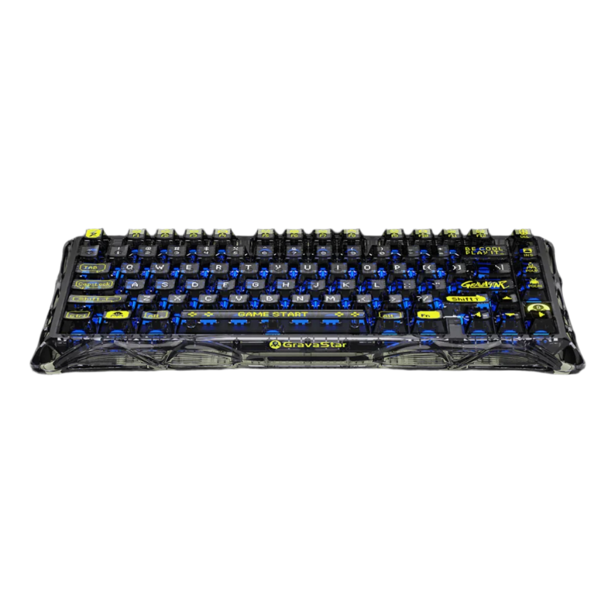 GravaStar - Mercury K1 Lite Transparent Black - Wireless Mechanical Keyboard - Bezprzewodowa Klawiatura Mechaniczna