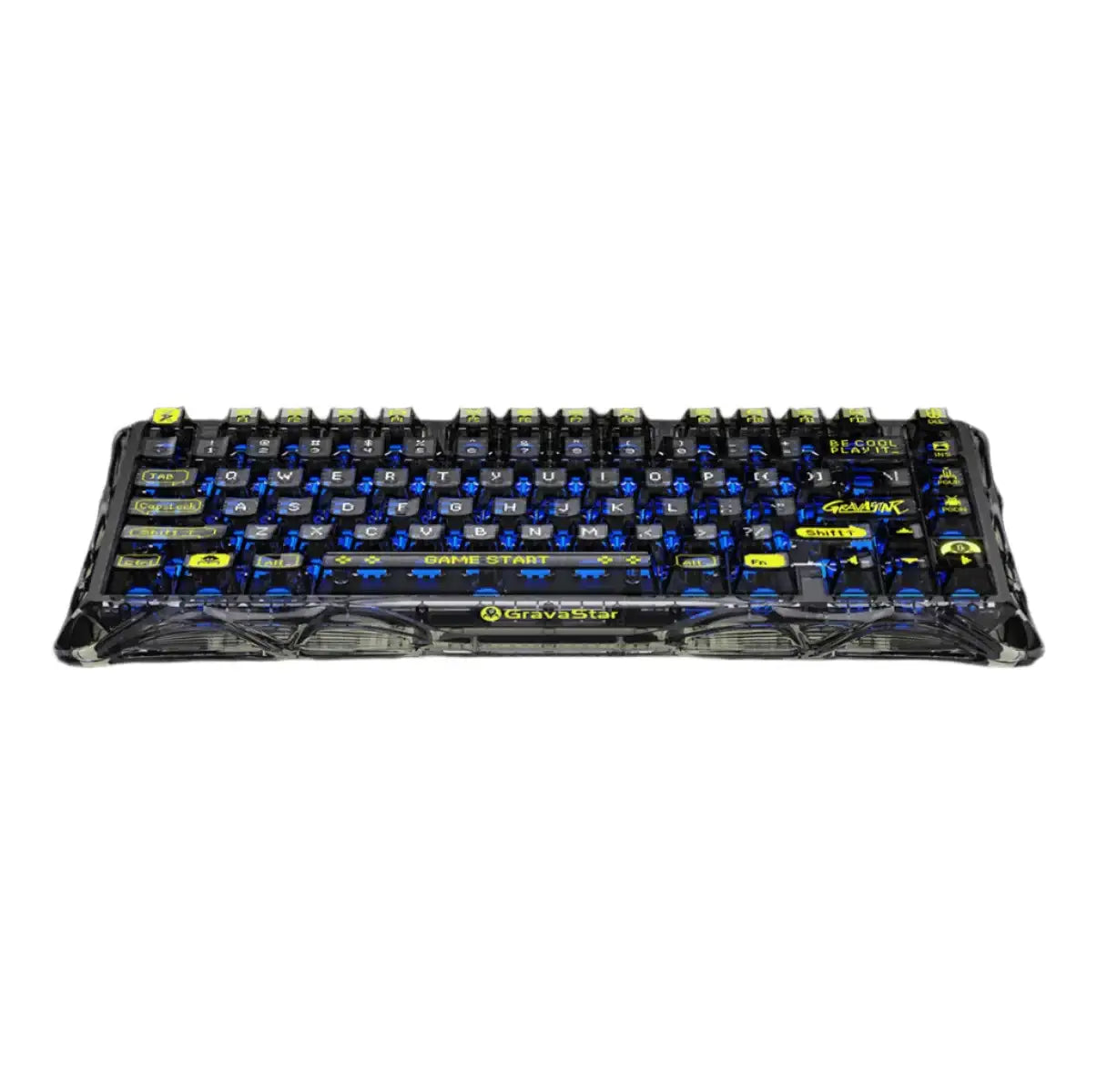 GravaStar - Mercury K1 Lite Transparent Black - Wireless Mechanical Keyboard - Bezprzewodowa Klawiatura Mechaniczna