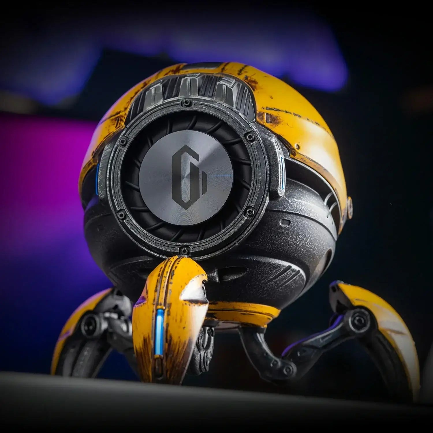 GravaStar - Mars Pro Special Edition War-Damaged Yellow Wireless Bluetooth Speaker - Bezprzewodowy Głośnik Bluetooth