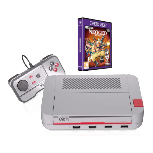 Evercade - VS-R Retro Console + NEOGEO Arcade 1 - Retro Konsola z Kontrolerem