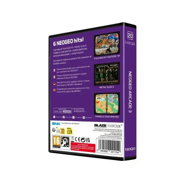 Evercade - NEOGEO Arcade 3 - Zestaw Gier Retro