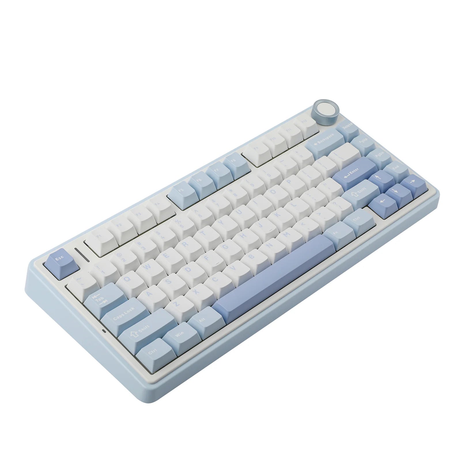 AULA - F75 Wireless Mechanical Keyboard - Bezprzewodowa Klawiatura Mechaniczna - Sea Salt Blue