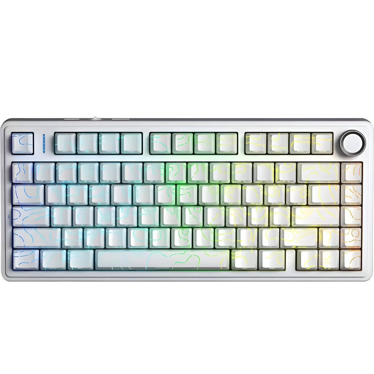 AULA - F75 HE - Magnetic Gaming Keyboard White - Magnetyczna Klawiatura Gamingowa