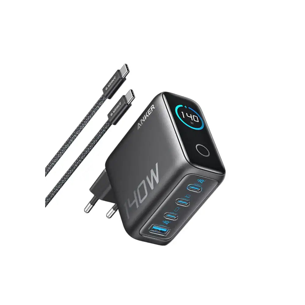 Anker - Charger (140W, 4-Port, PD 3.1) with USB-C Cable - Ładowarka 140W z 4-portami