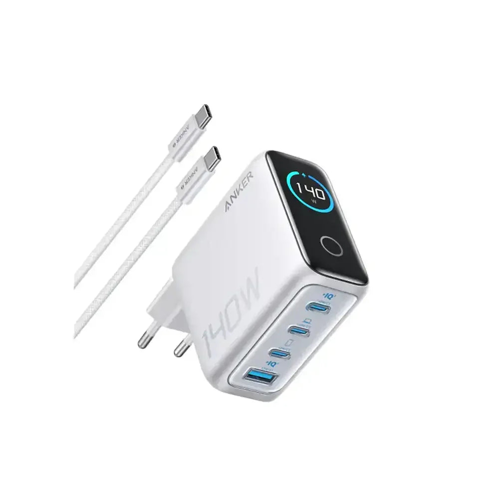 Anker - Charger (140W, 4-Port, PD 3.1) with USB-C Cable - Ładowarka 140W z 4-portami