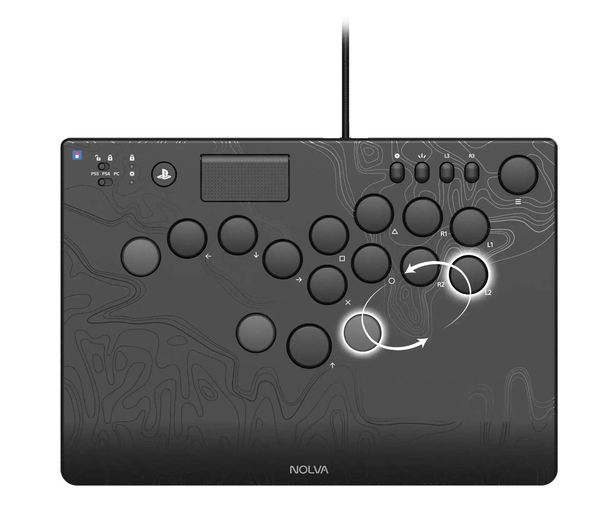 HORI - NOLVA Mechanical All-Button Arcade Controller for PlayStation®5 and Windows 11/10 - Kontroler Mechaniczny Arcade
