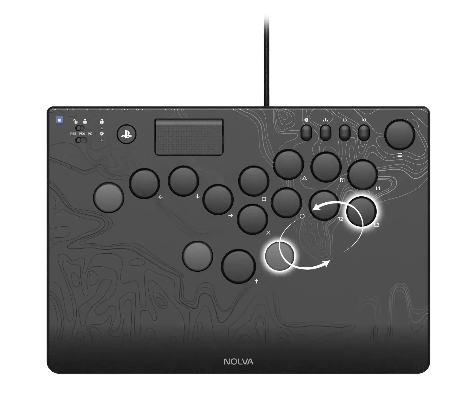HORI - NOLVA Mechanical All-Button Arcade Controller for PlayStation 5 and Windows 11/10 - Kontroler Mechaniczny Arcade