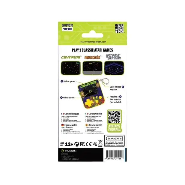 Evercade - Super Micro - Centipede Retro Mini Console - Mini Konsola Retro Brelok